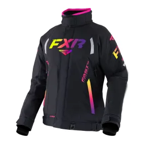 FXR Team FX Snowmobile Jacket Black/Neon Fusion