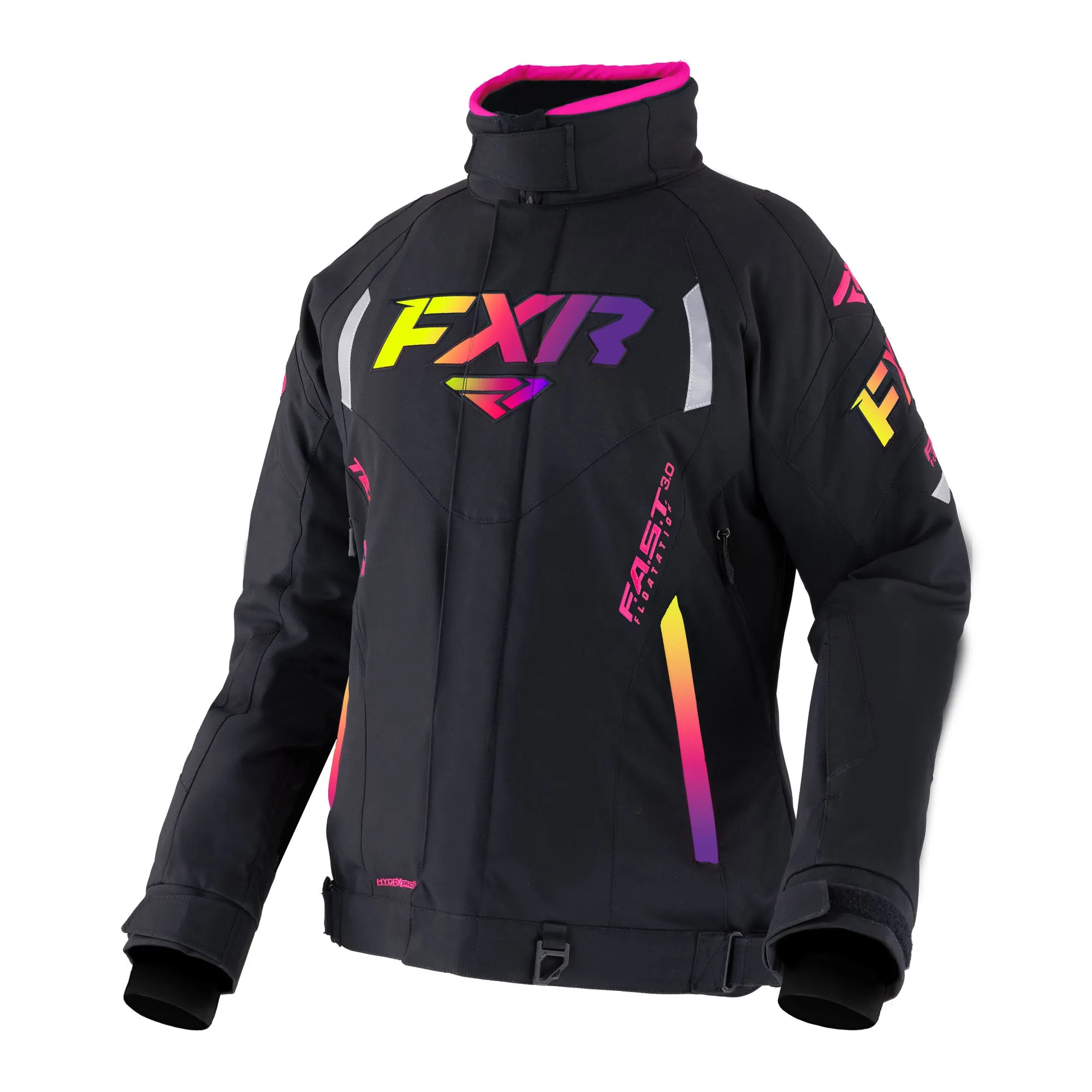 FXR Team FX Snowmobile Jacket Black/Neon Fusion