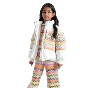 Girls White Puffer Coat