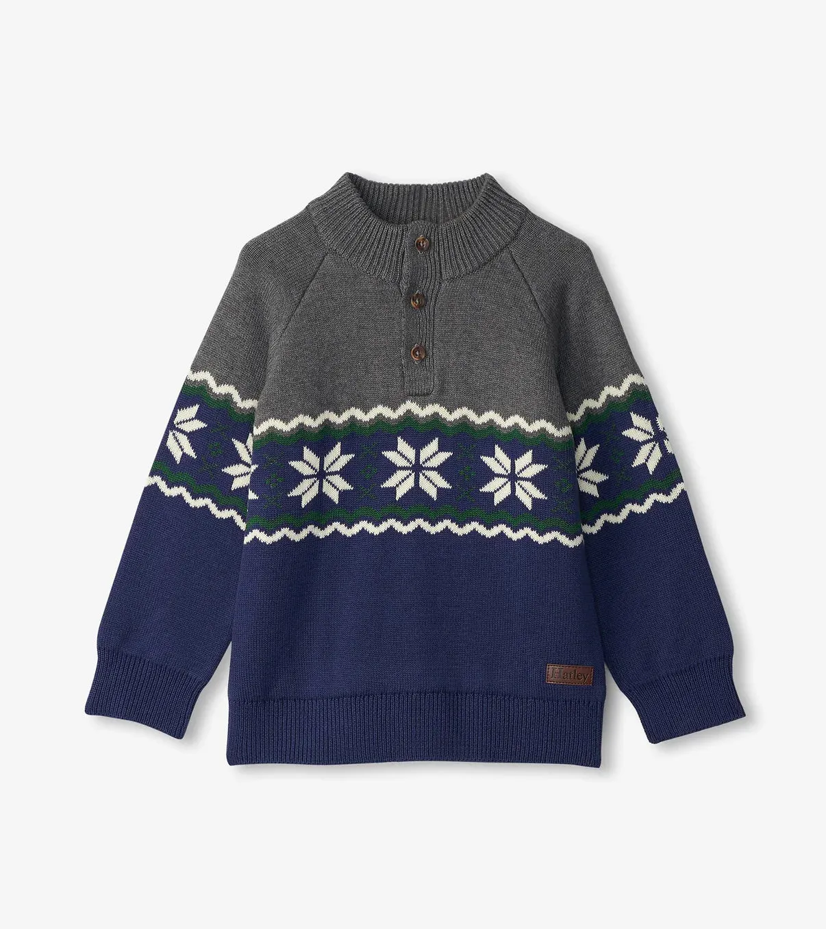 Hatley -Boys Winter Knit Mockneck Sweater