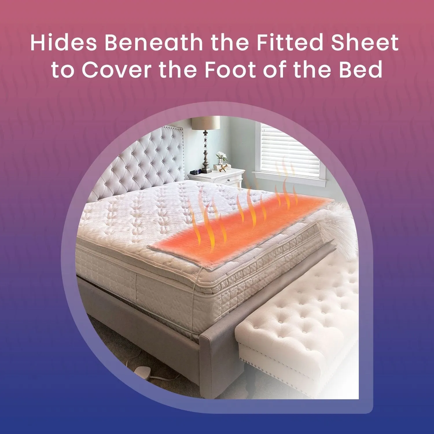 Hidden Heat Electric Foot of the Bed Warmer by Spotwarm