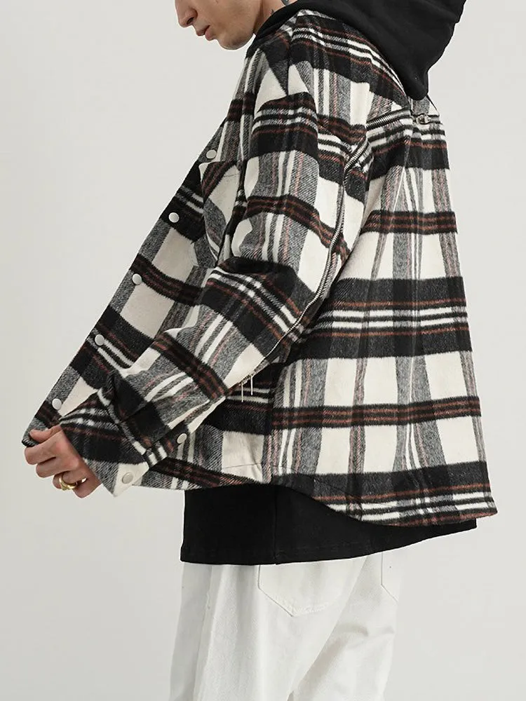 HOODED FLANNEL JACKET