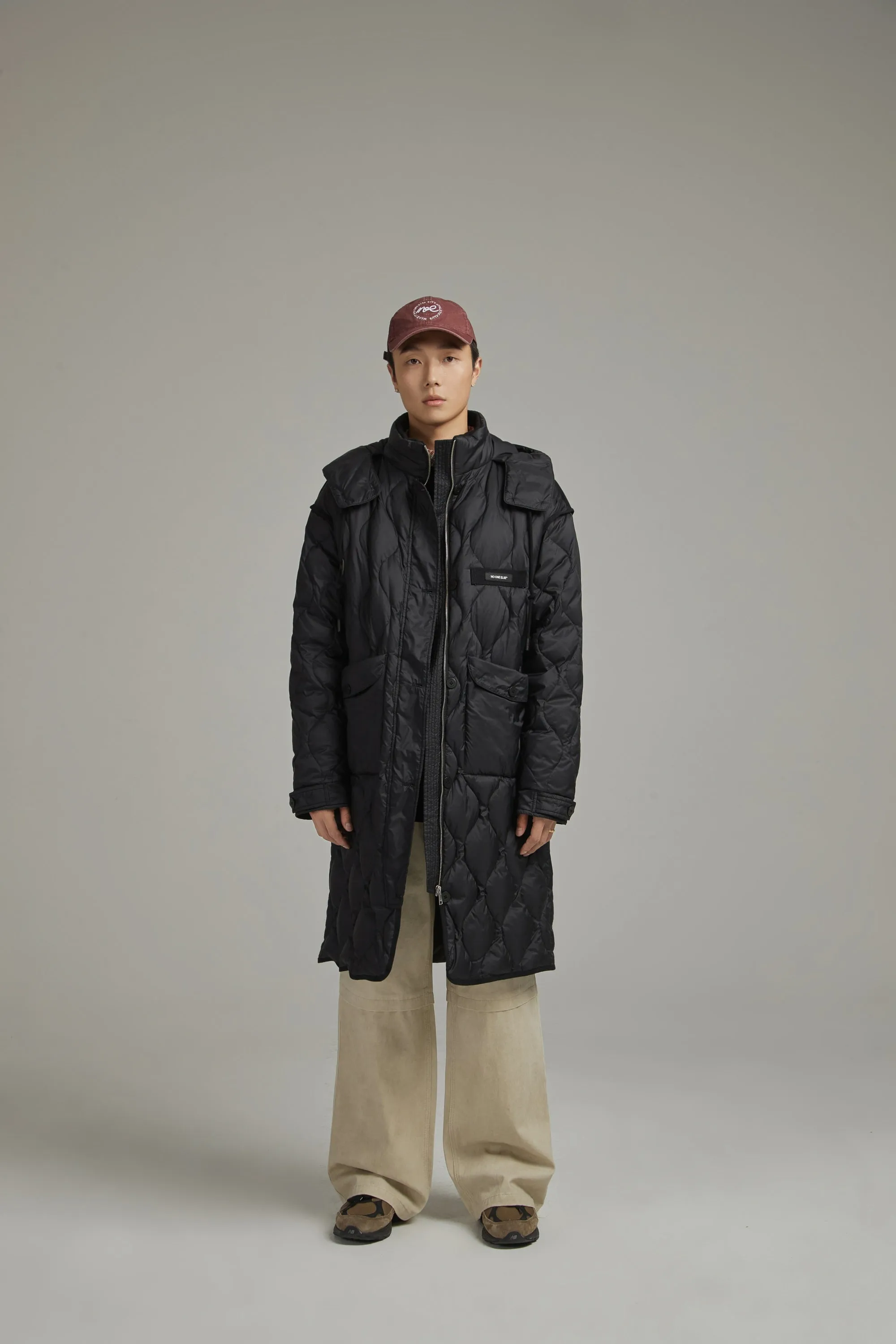 Hooded Quilted Padded Coat