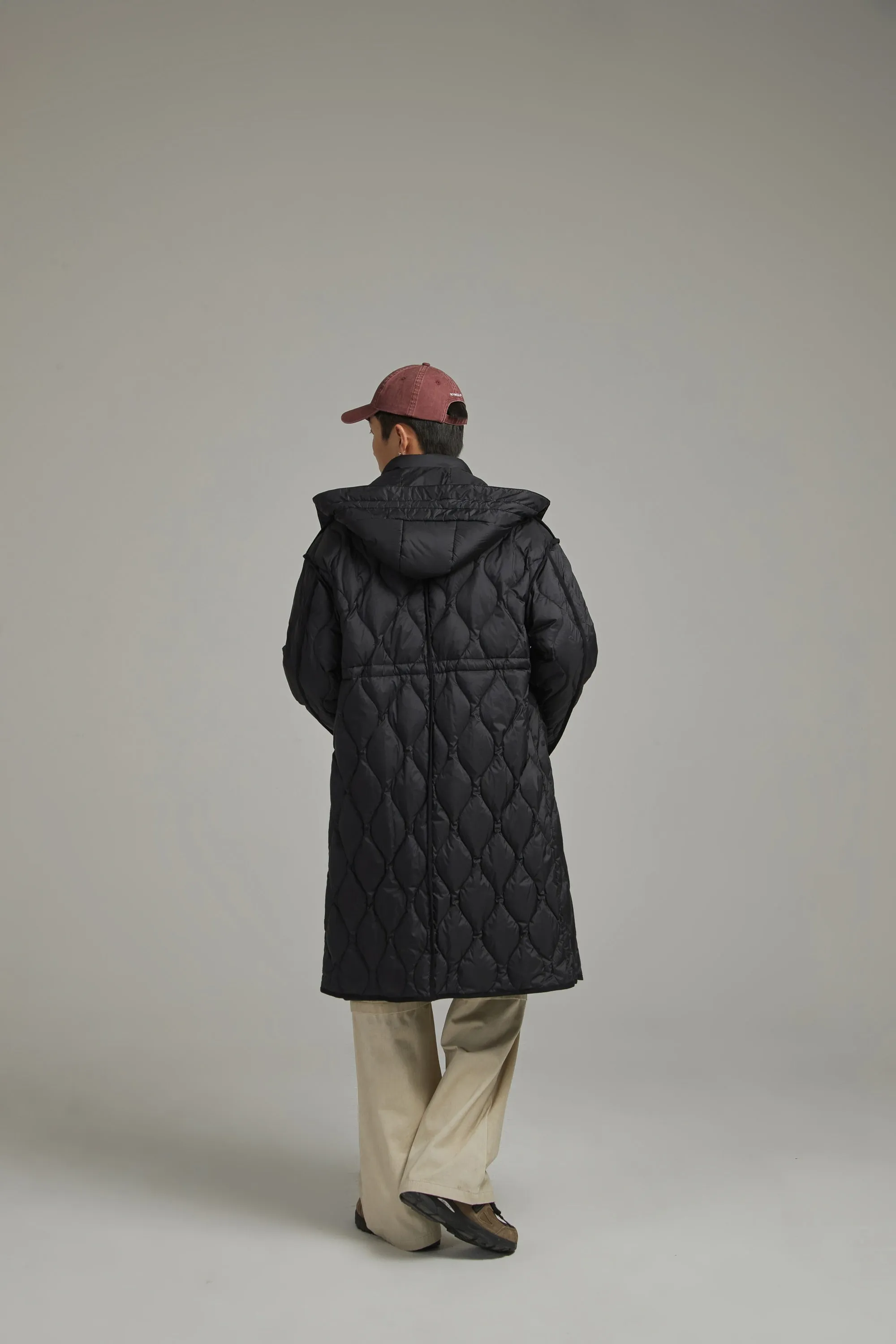 Hooded Quilted Padded Coat