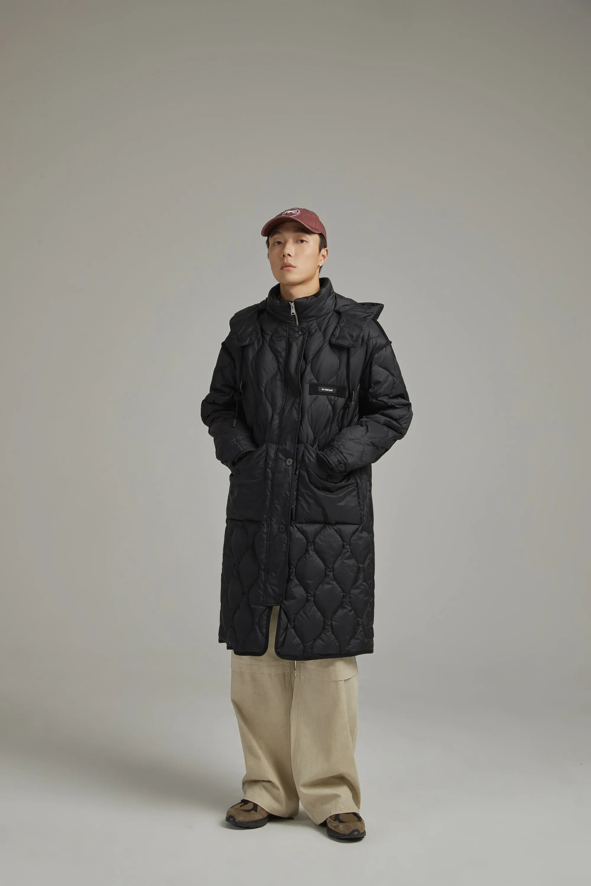 Hooded Quilted Padded Coat