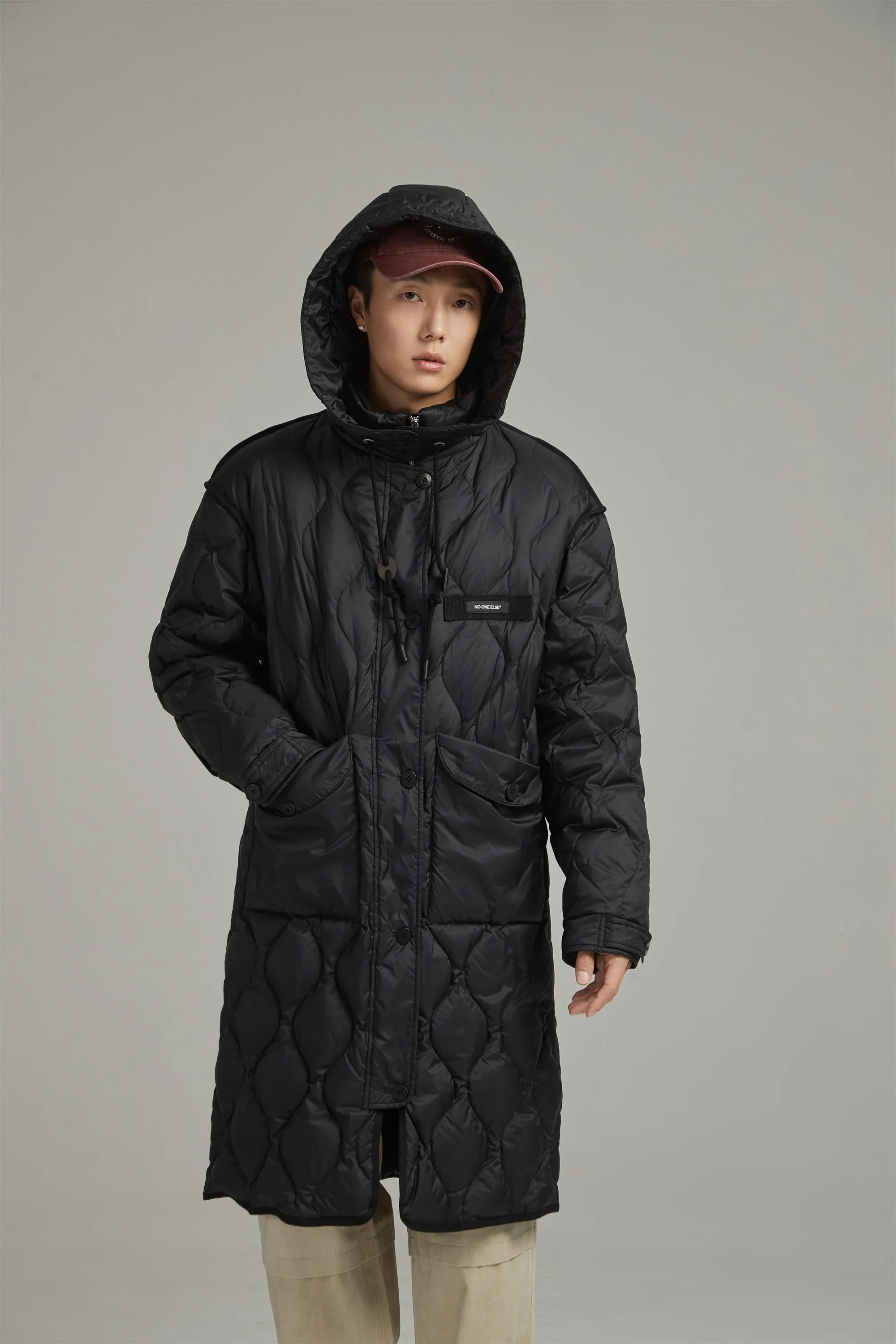 Hooded Quilted Padded Coat