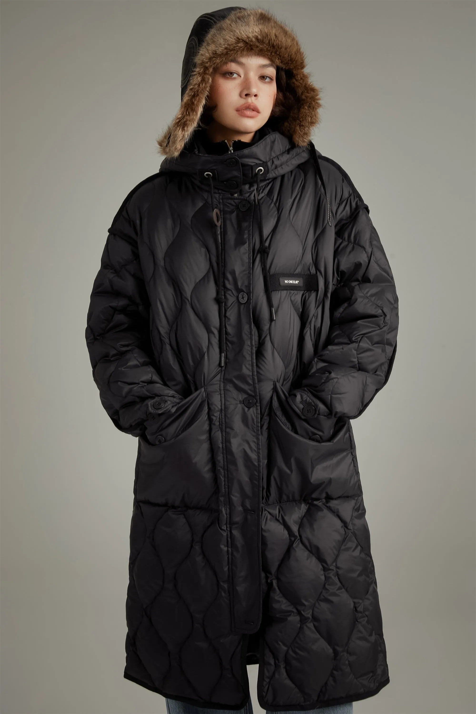 Hooded Quilted Padded Coat