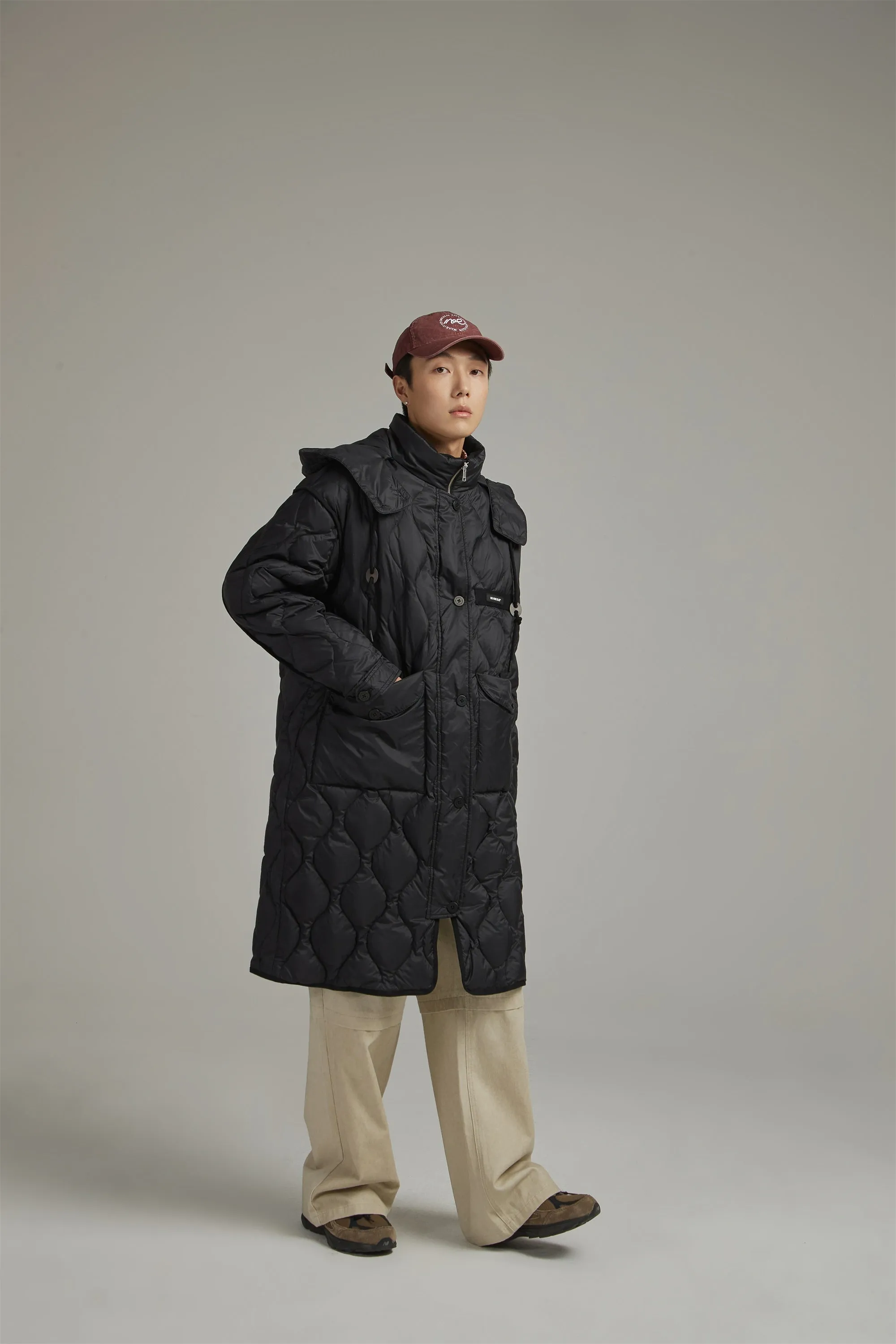 Hooded Quilted Padded Coat