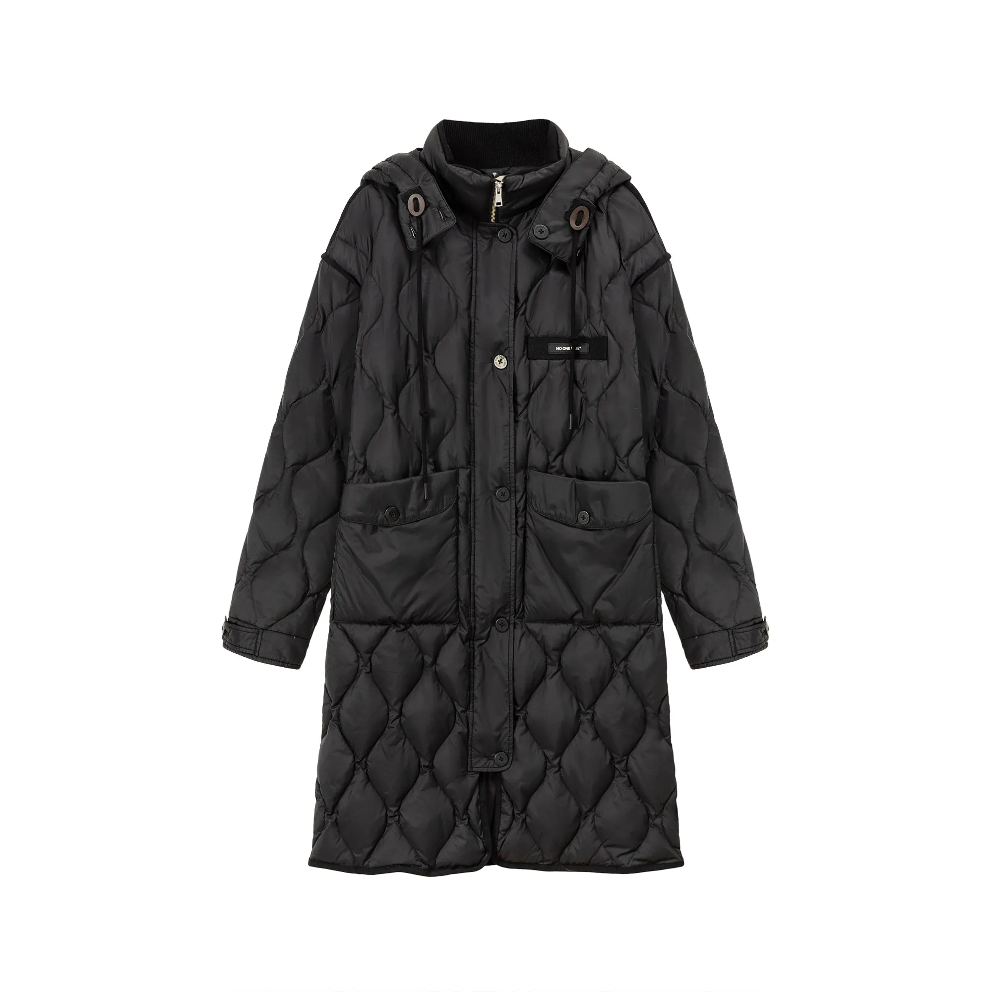 Hooded Quilted Padded Coat