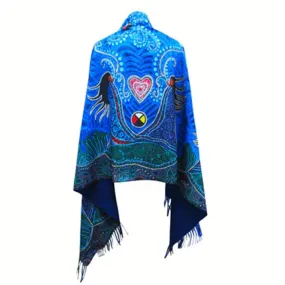 Indigenous Artist Collection: Eco Shawl: Breath of Life by Leah Dorion