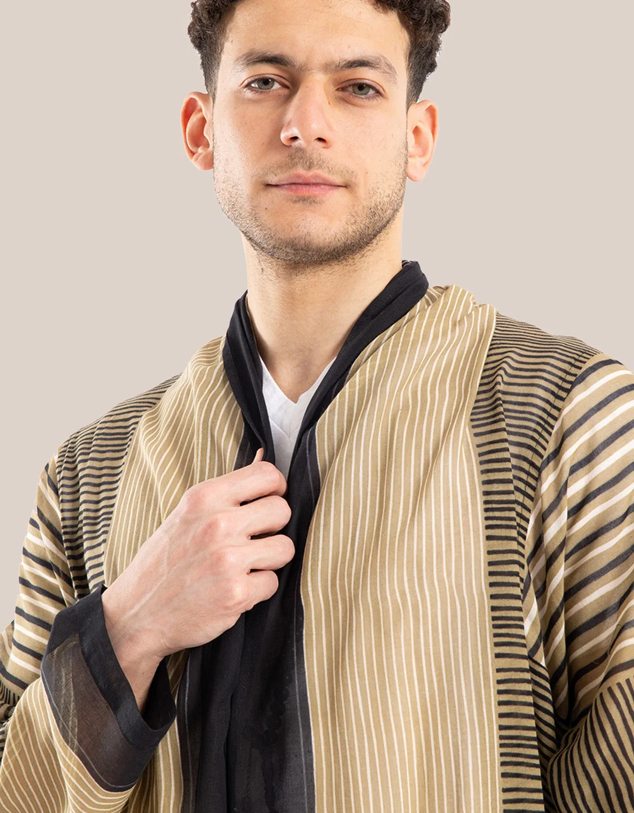 Jacket with shawl collar