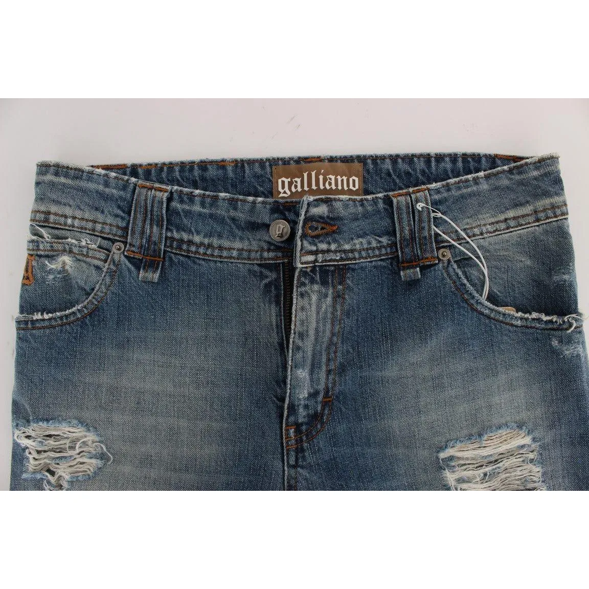 John Galliano Chic Boyfriend Blue Wash Jeans