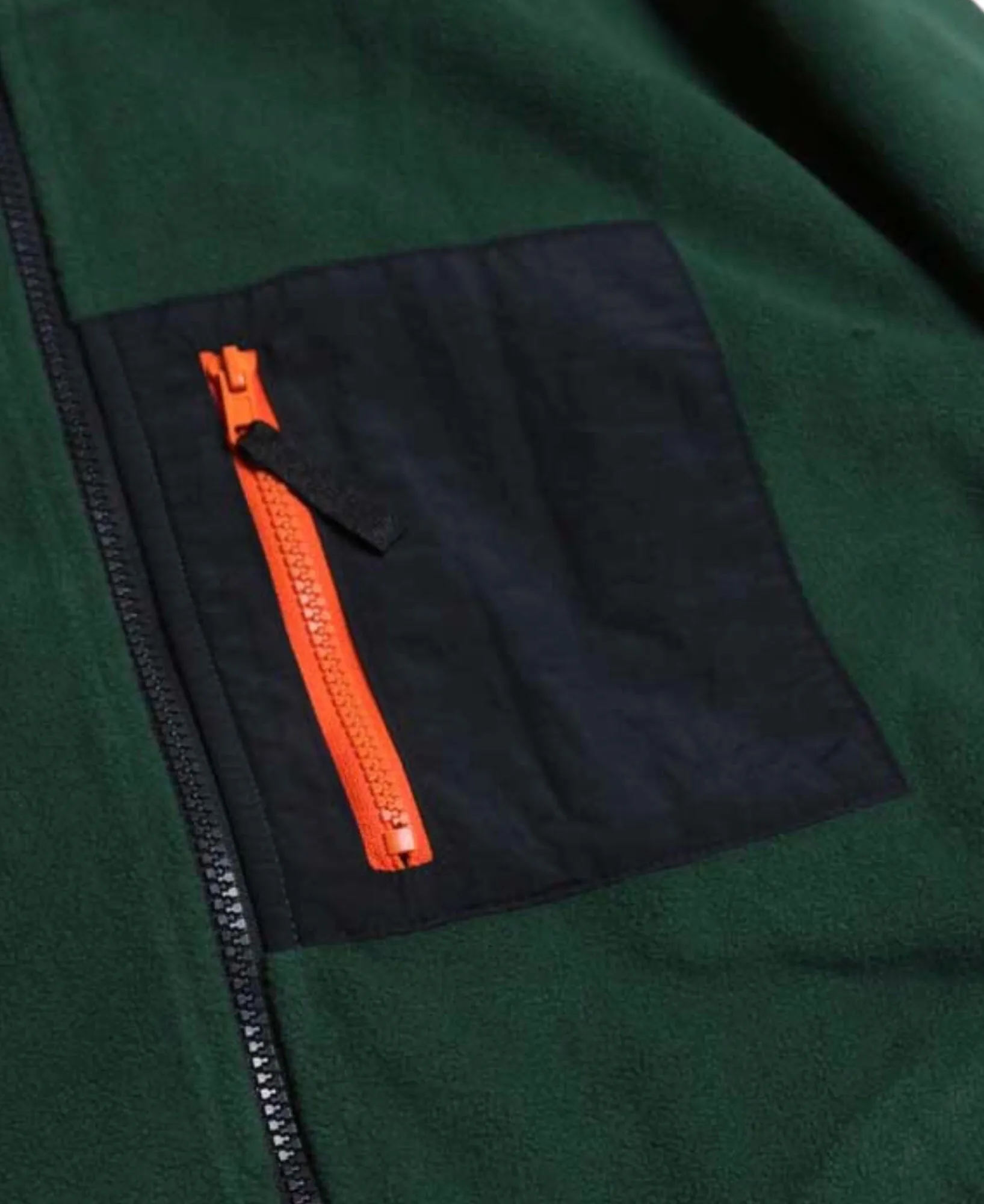 Jungle Green Full Zip Fleece Jacket