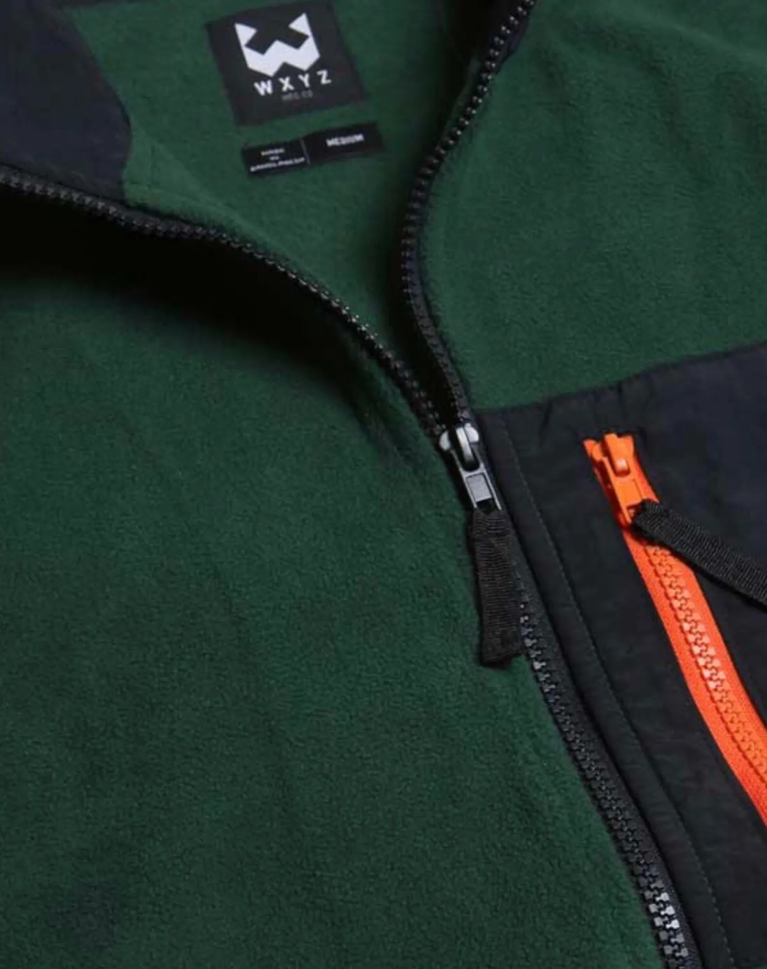 Jungle Green Full Zip Fleece Jacket