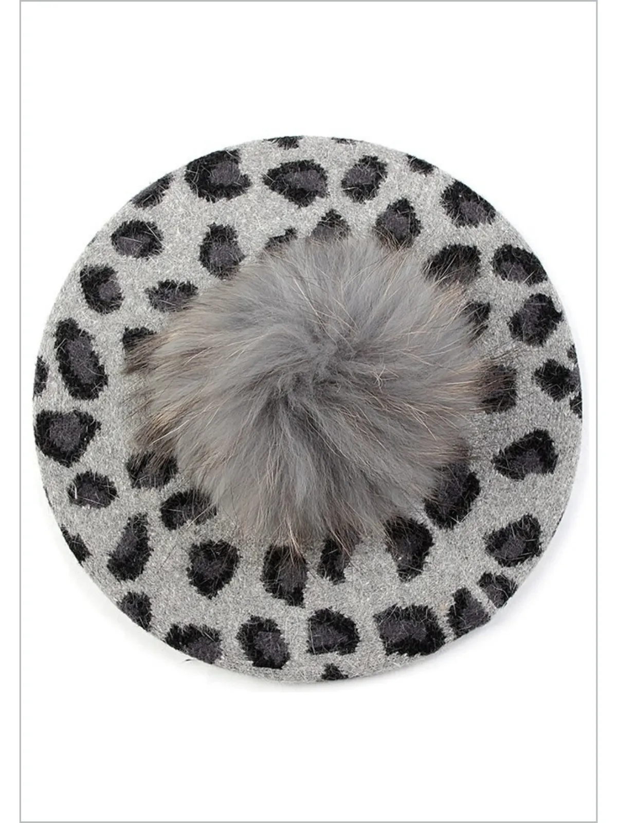 Just Purr-fect Leopard Print Winter Beret