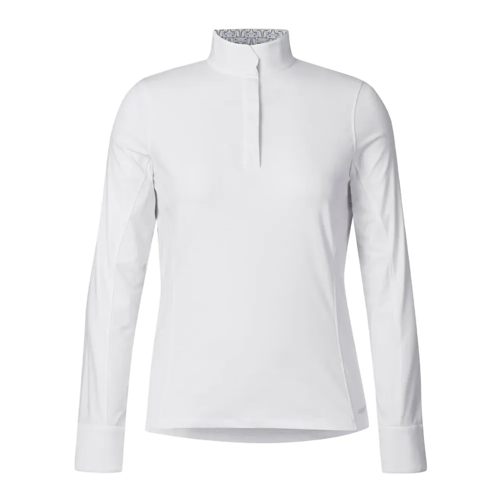 Kerrits Affinity Long Sleeve Show Shirt - White