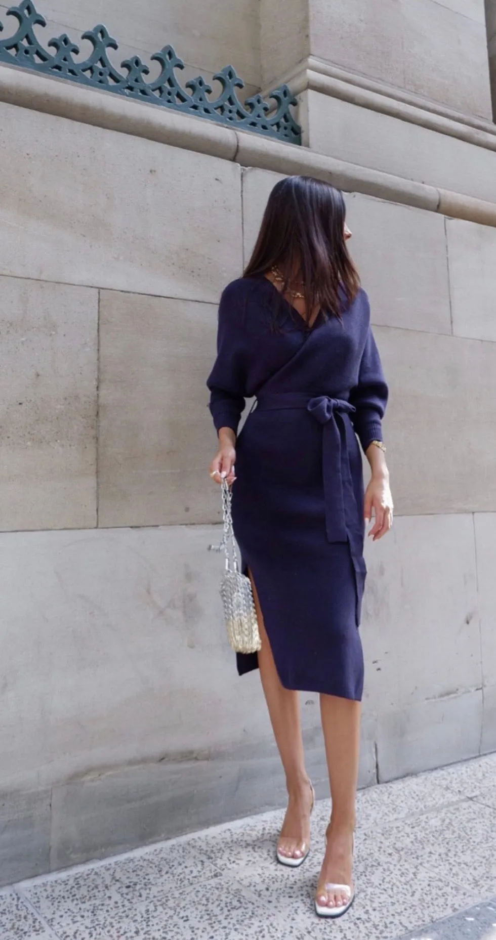 Kimberly Navy Dress