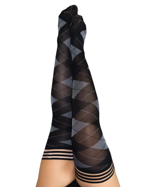 Kix'ies Kimmie Argyle Thigh High Argyle