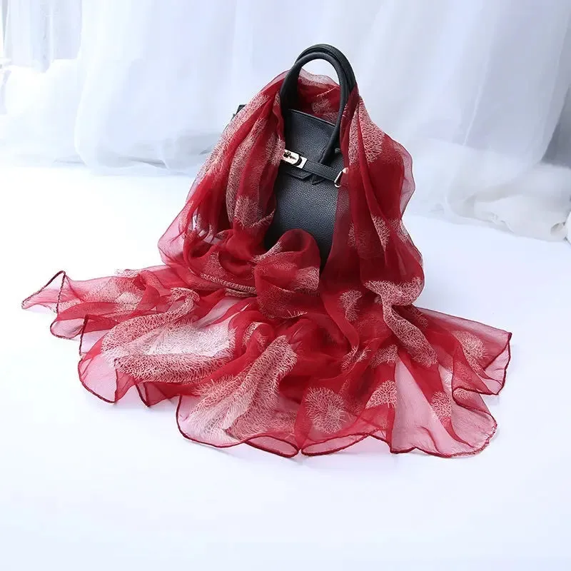 Ladies Fashion Decorative Versatile Silk Scarf