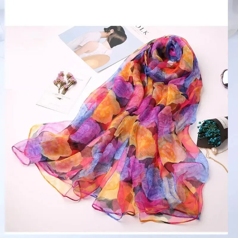 Ladies Fashion Decorative Versatile Silk Scarf