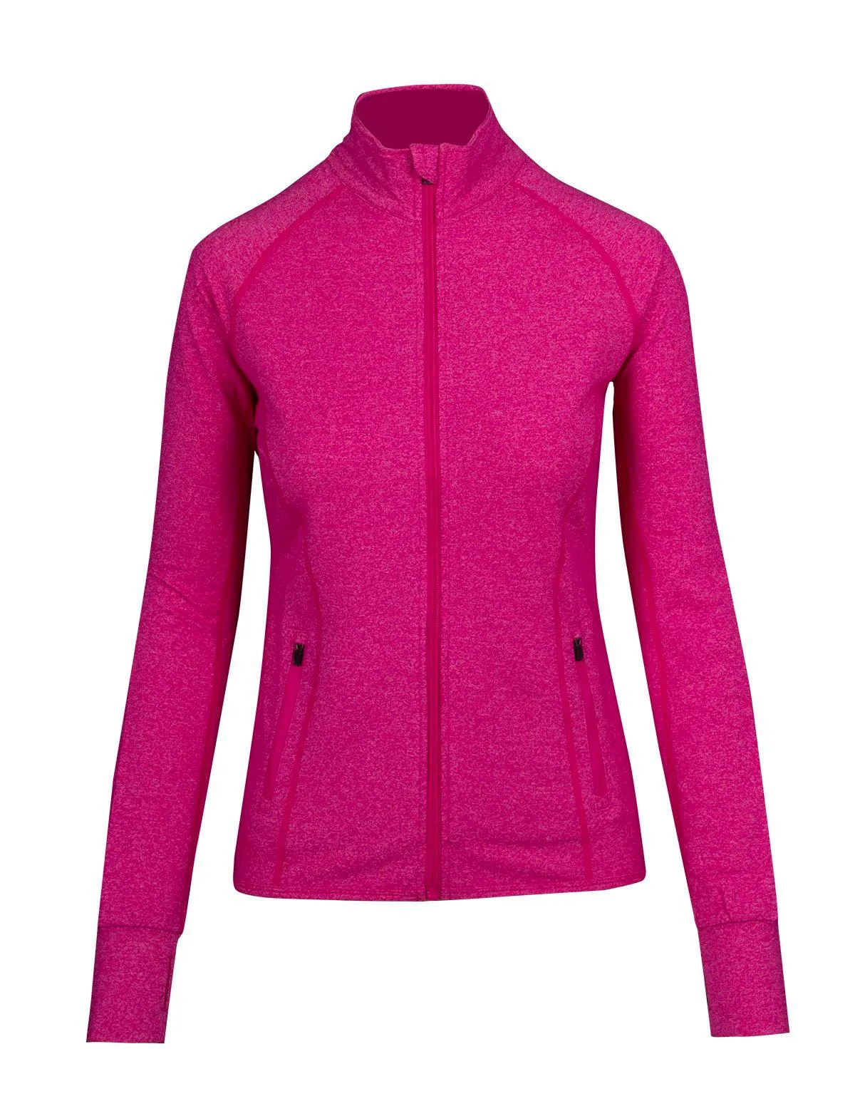 Ladies Greatness Heather Jacket - Hot Pink