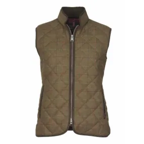 Laksen Ladies Tweed Quilted Vest - Temple Tweed