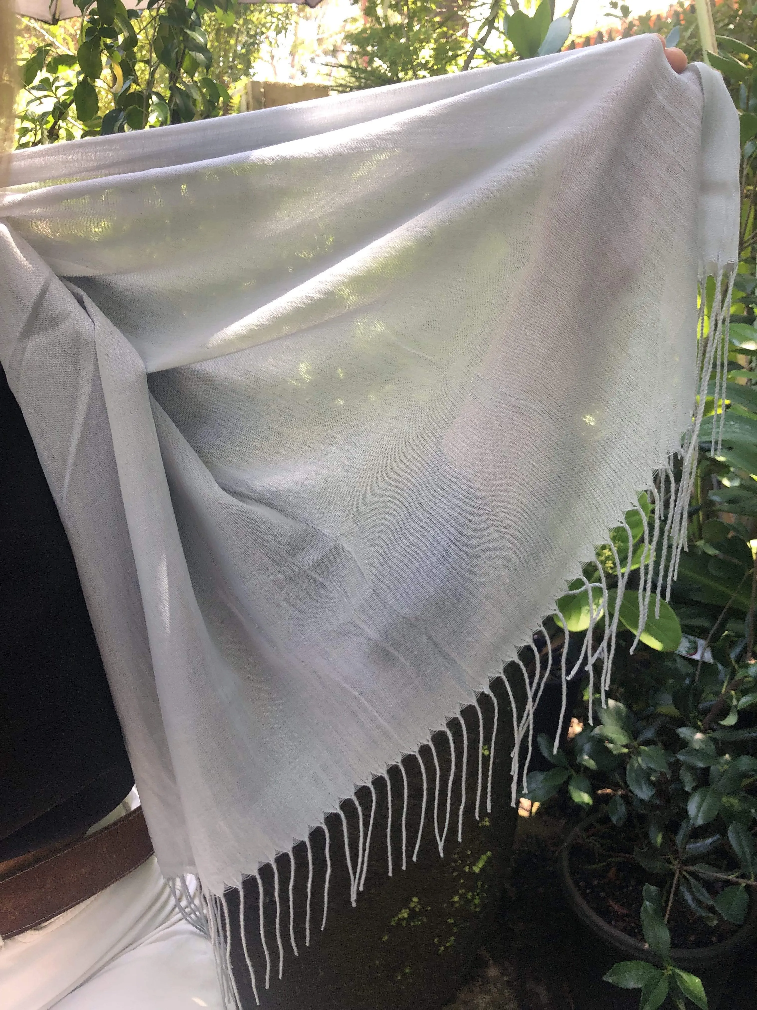 🕊Light Grey Pashmina Shawl - Lightweight