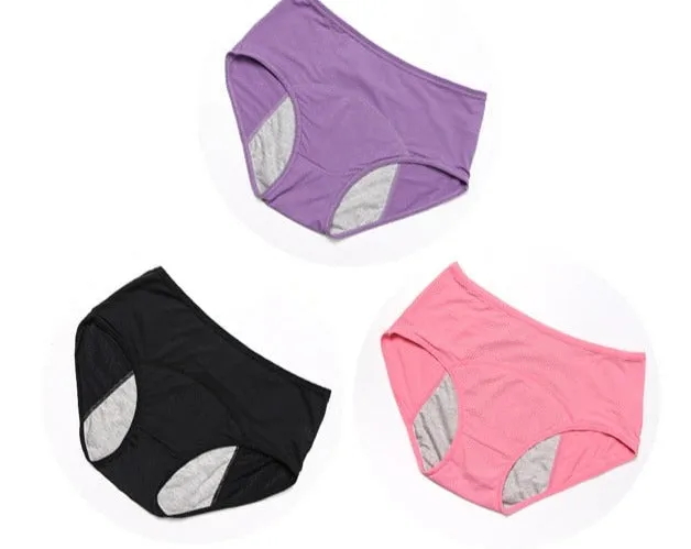 Lot de 3 Culottes Menstruelles - Flux Normaux  (Culottes de règles)