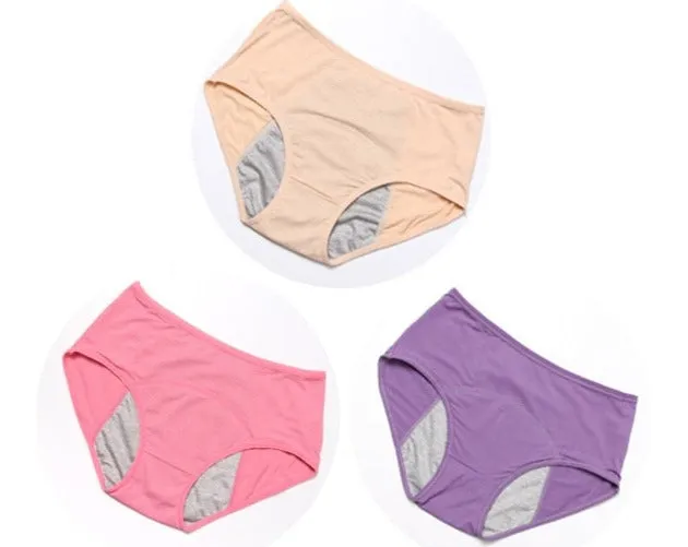 Lot de 3 Culottes Menstruelles - Flux Normaux  (Culottes de règles)