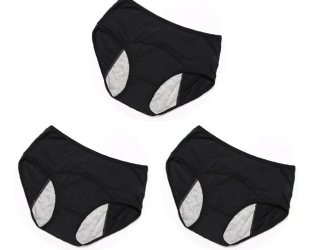 Lot de 3 Culottes Menstruelles - Flux Normaux  (Culottes de règles)