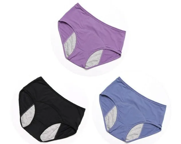 Lot de 3 Culottes Menstruelles - Flux Normaux  (Culottes de règles)