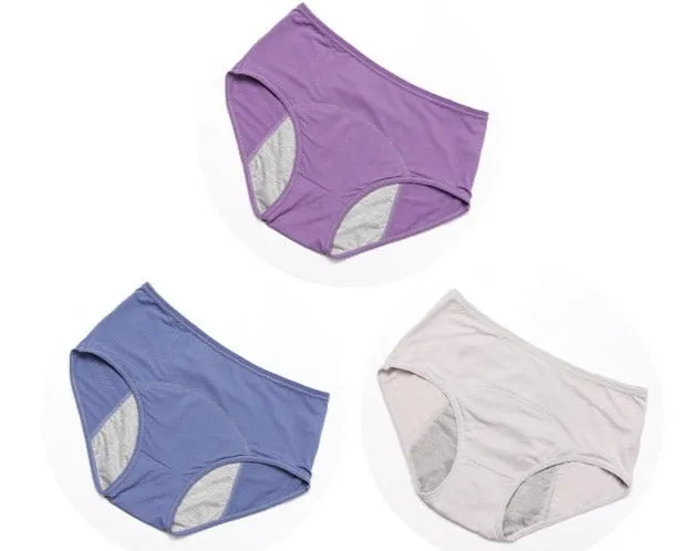 Lot de 3 Culottes Menstruelles - Flux Normaux  (Culottes de règles)