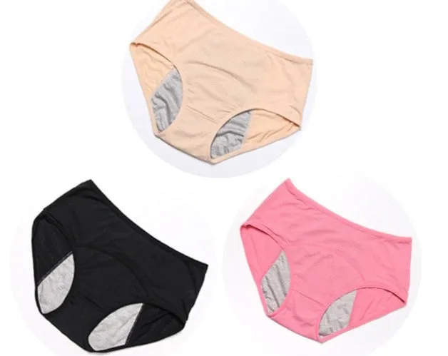 Lot de 3 Culottes Menstruelles - Flux Normaux  (Culottes de règles)