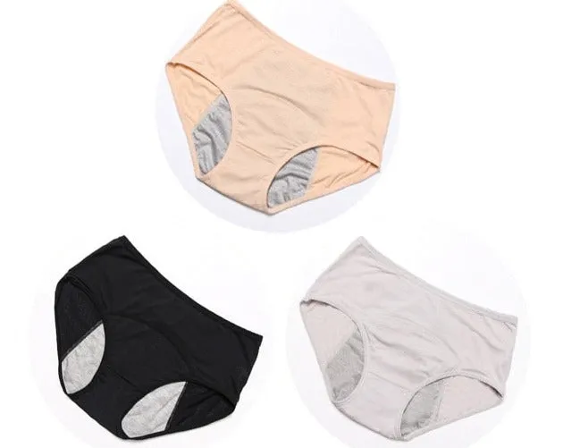 Lot de 3 Culottes Menstruelles - Flux Normaux  (Culottes de règles)