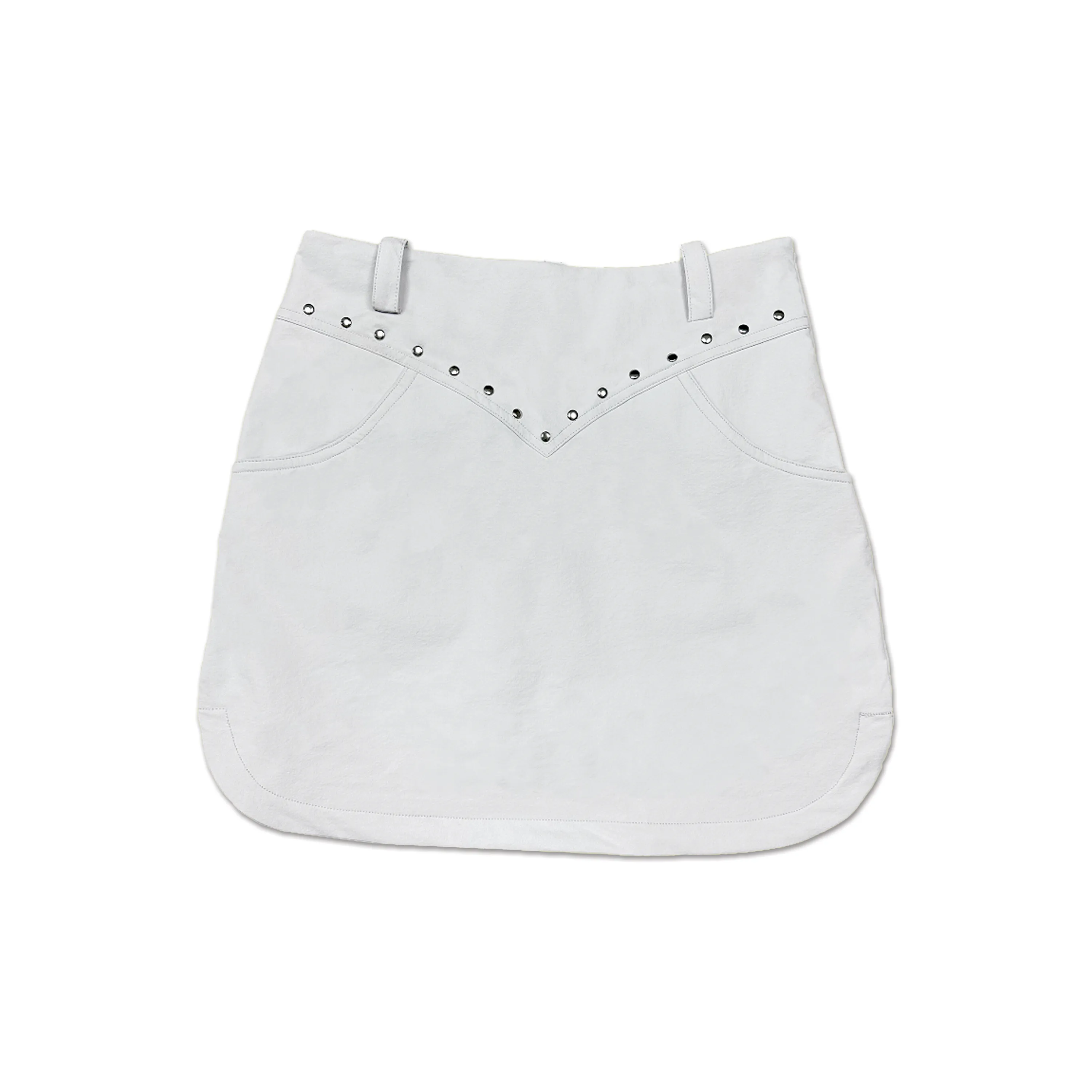 Loveland Studded Golf Skort- Off-White