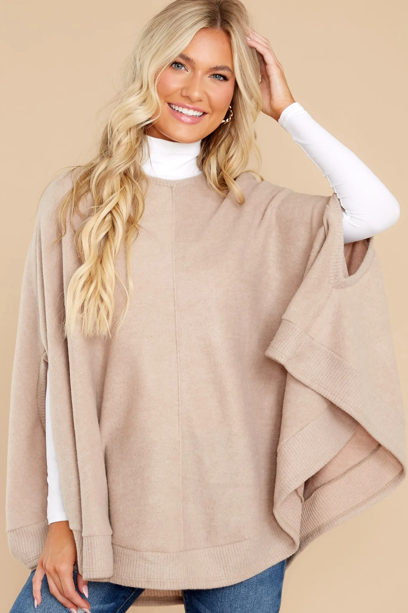 Make Your Mark Tan Poncho