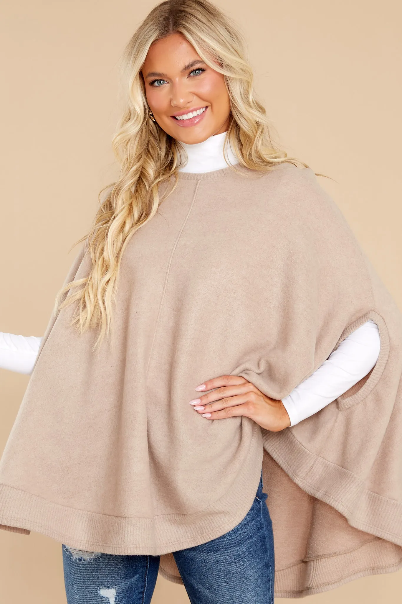 Make Your Mark Tan Poncho