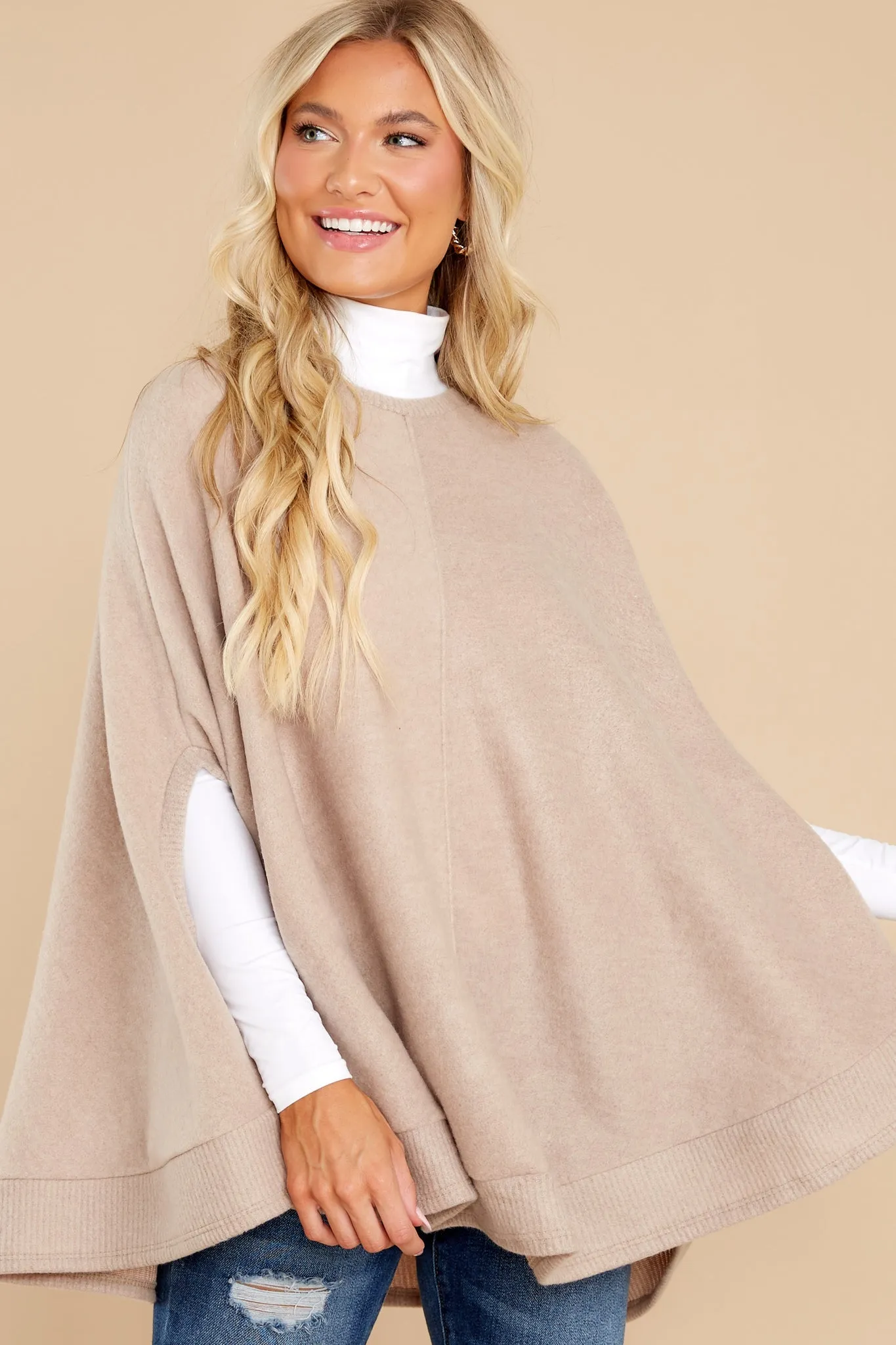 Make Your Mark Tan Poncho