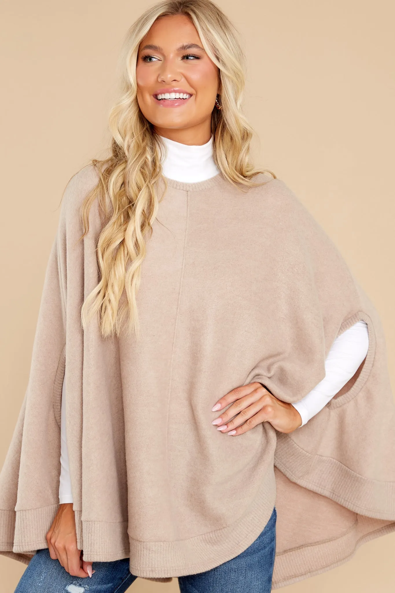 Make Your Mark Tan Poncho