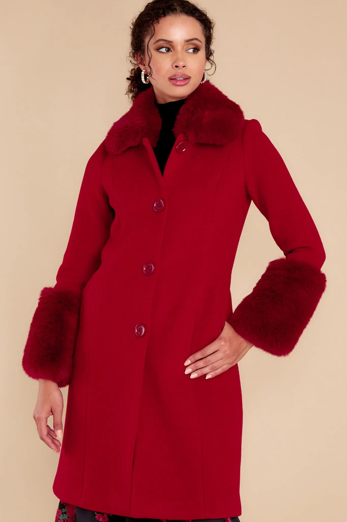 Mandi Cherry Jam Coat