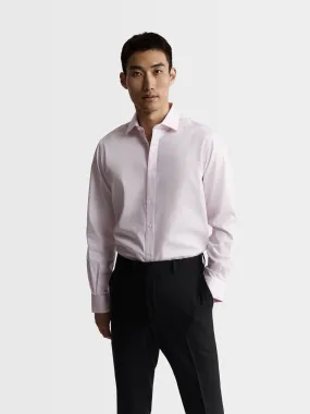 Max Performance Pink Twill Slim Fit Single Cuff Classic Collar Shirt