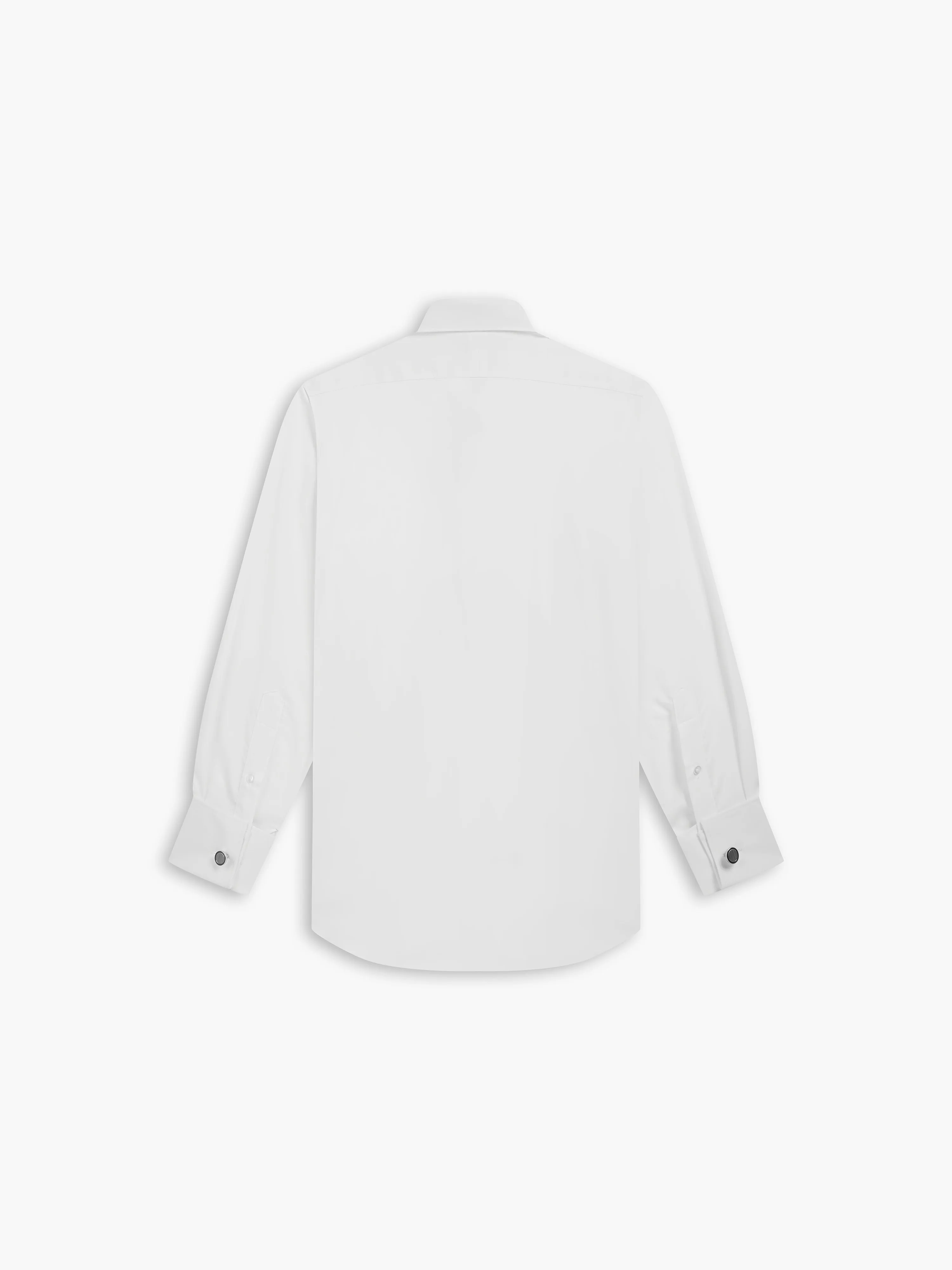 Max Performance White Twill Regular Fit Double Cuff Classic Collar Shirt