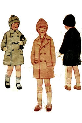 McCall 4776 1920s vintage boys coat and cap pattern Size 2