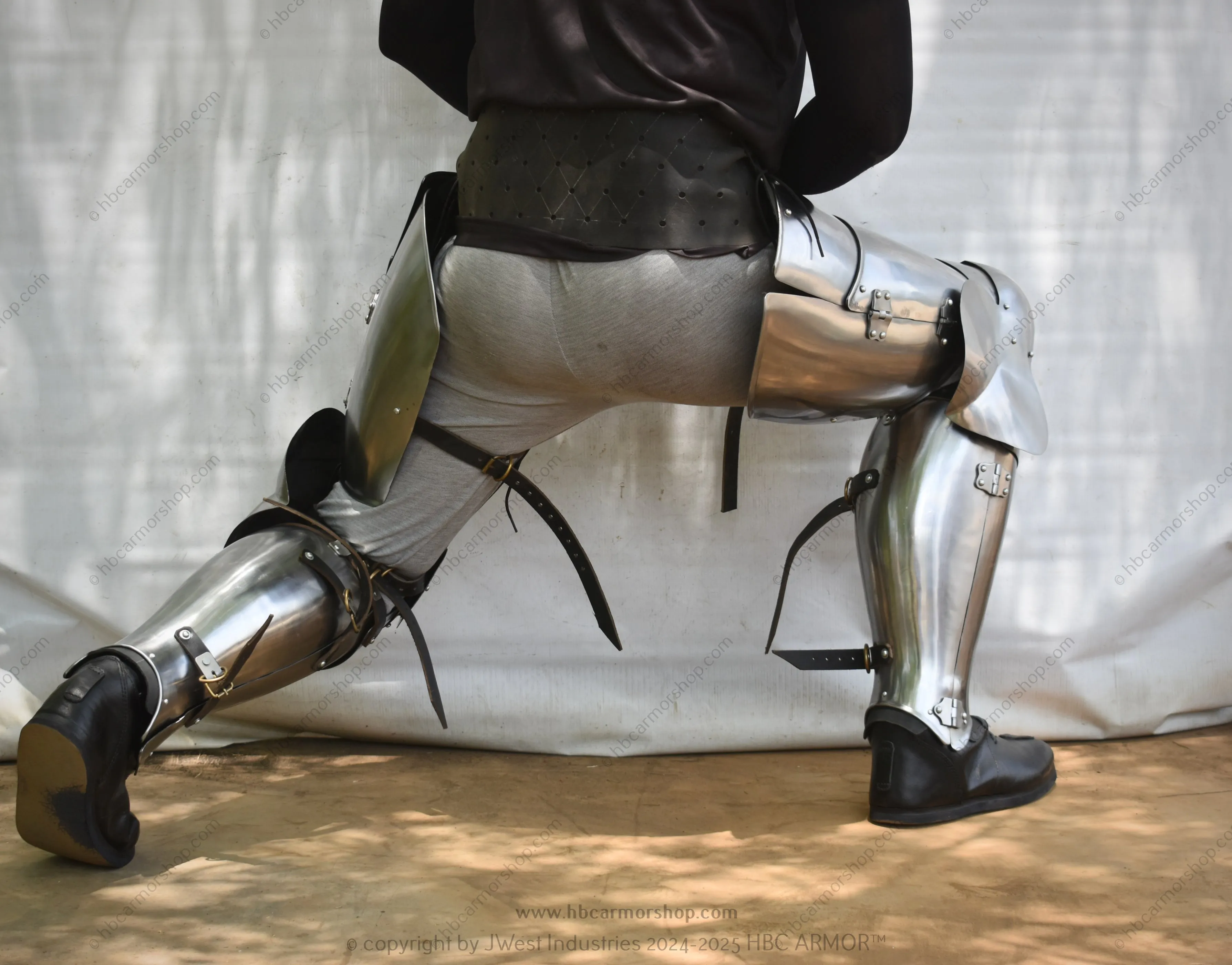 Medieval Italian Leg Armour Set – Case Greave & Cuisses Thigh Protection