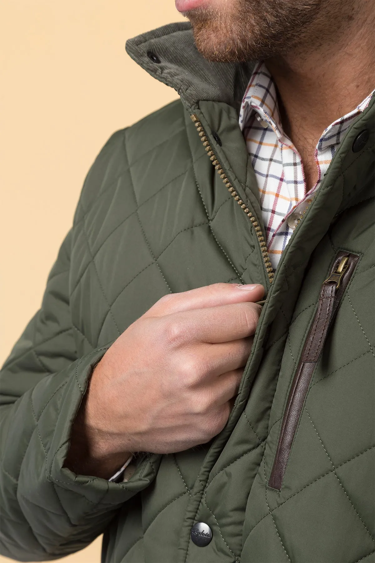 Men's Diamond Quilted Jacket - Wetherby