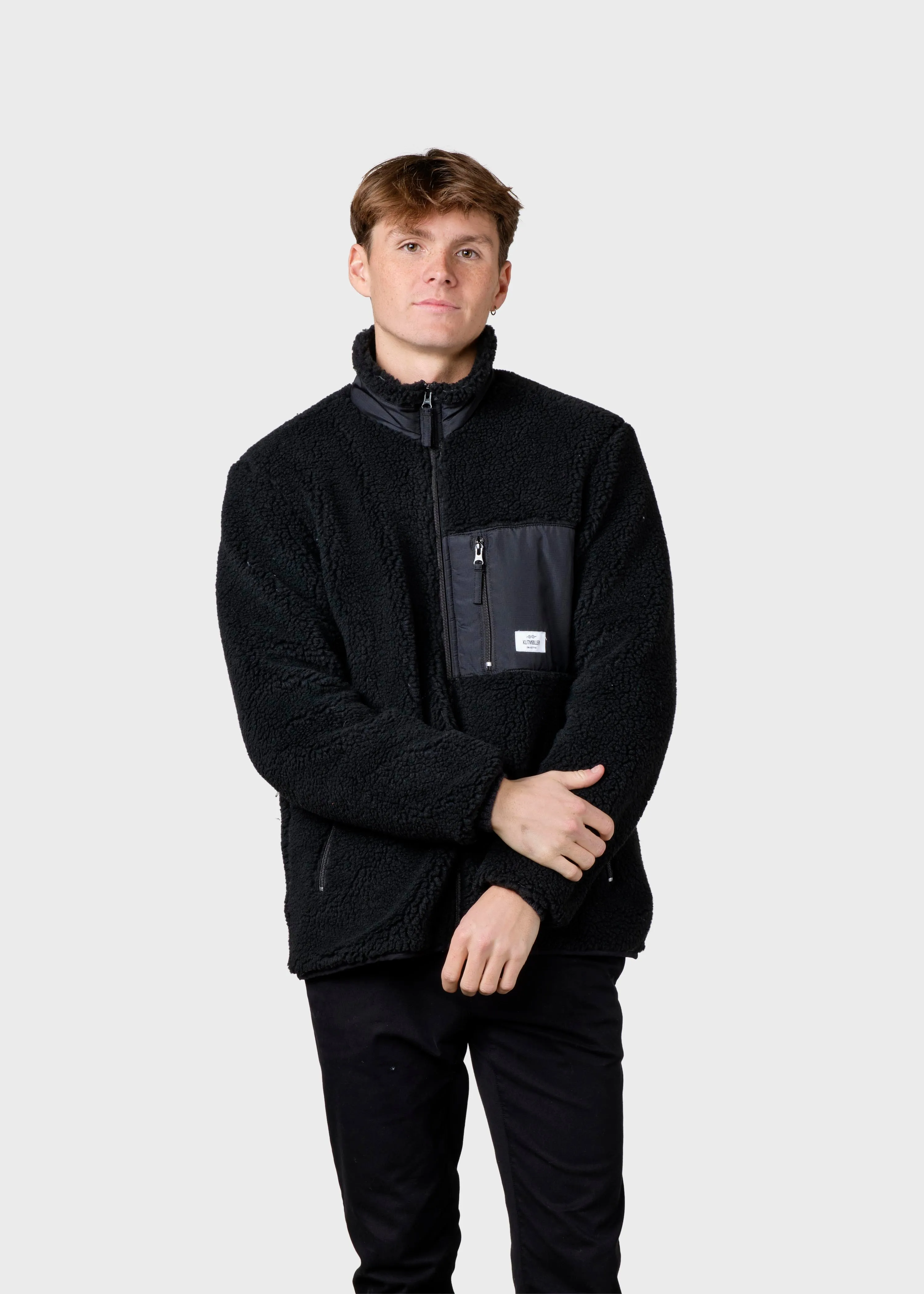 Mens fleece jacket - Black