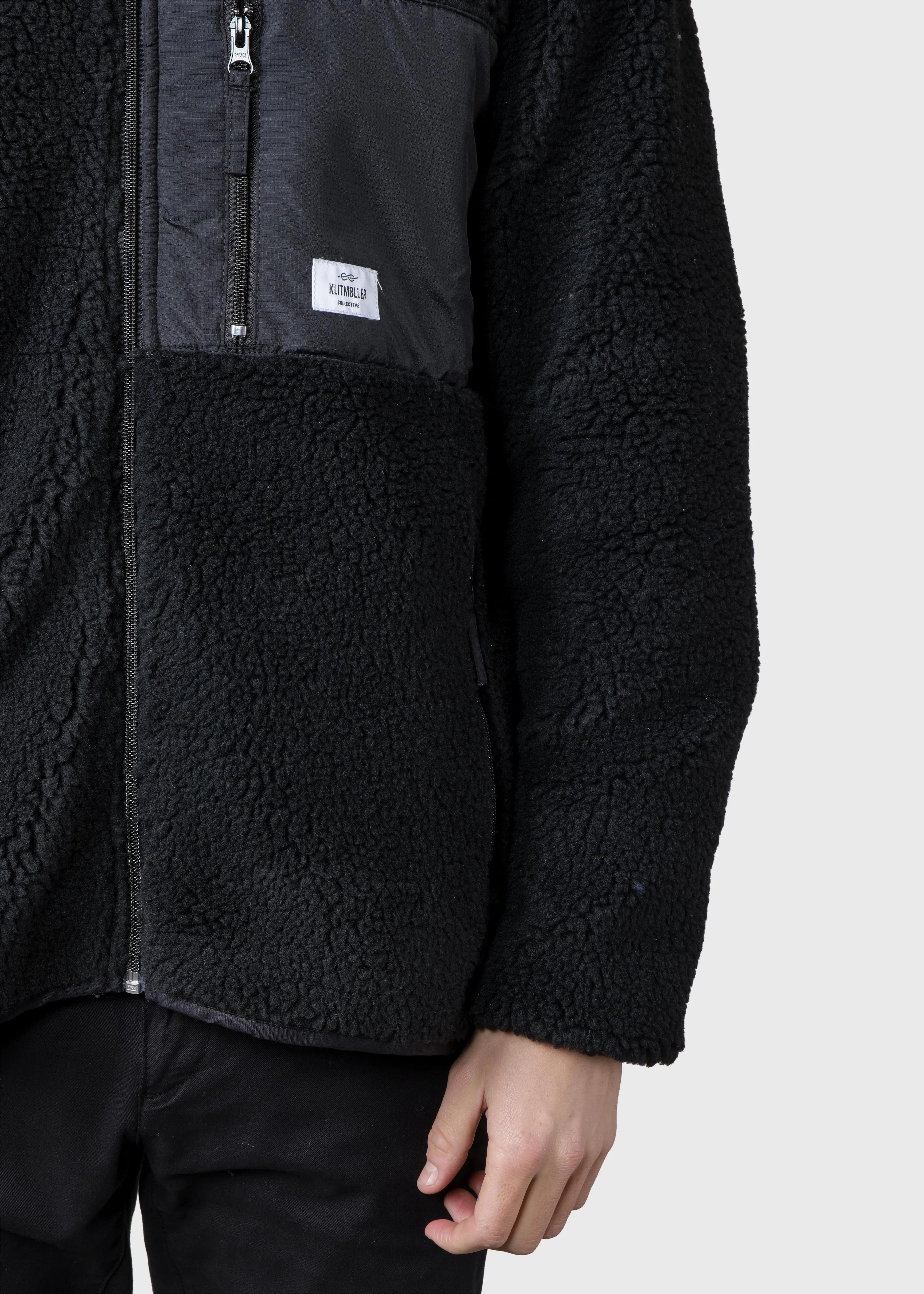 Mens fleece jacket - Black