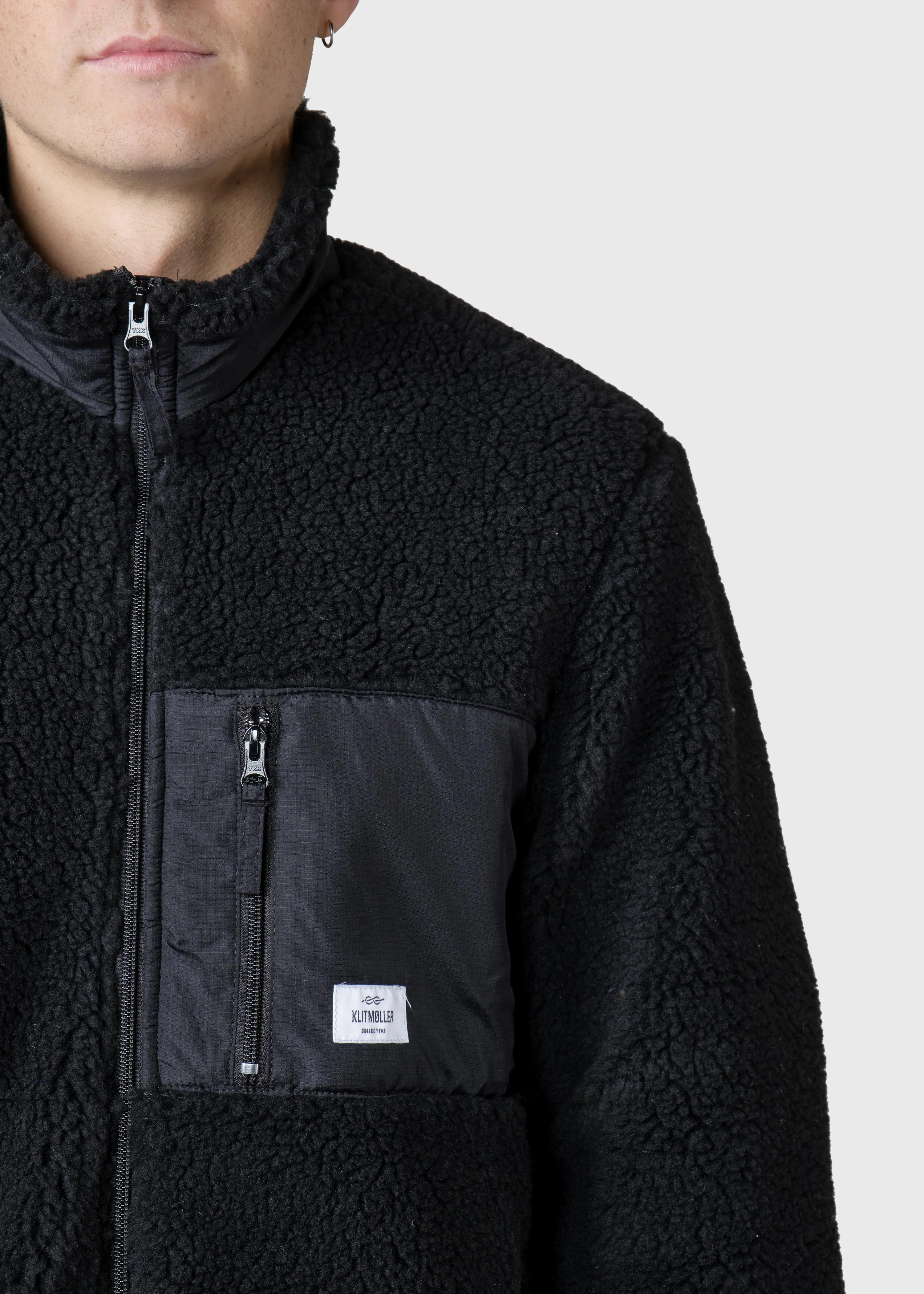 Mens fleece jacket - Black