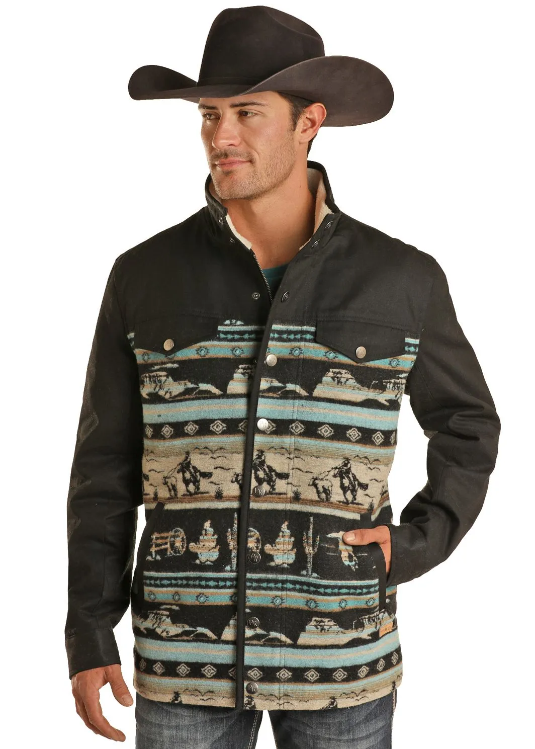 Men's Powder River Canvas Wool Coat