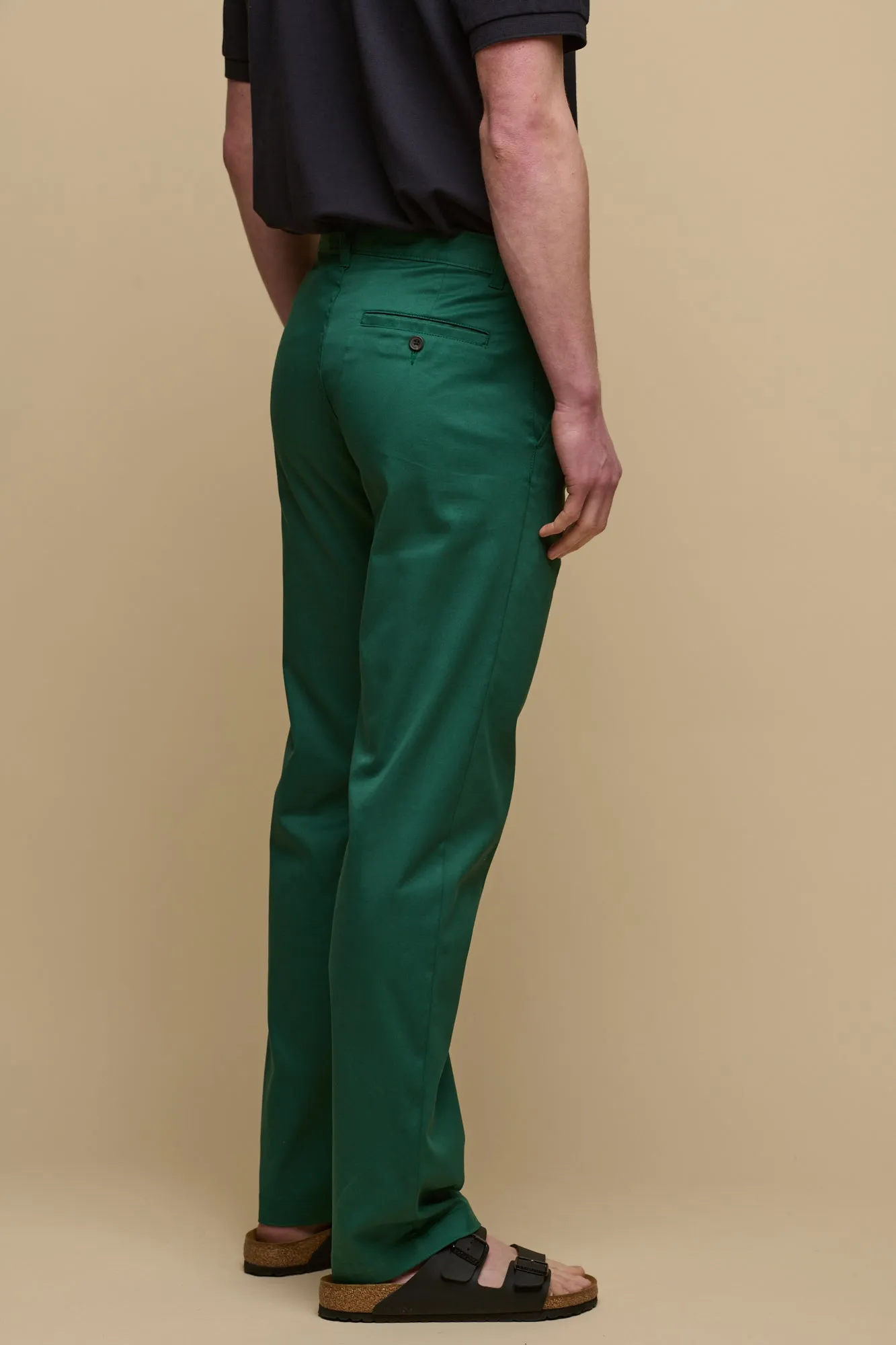 Men's Slim Stretch Chino - Bottle Green